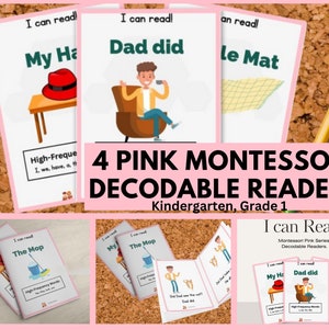 Pink Montessori Decodable Readers