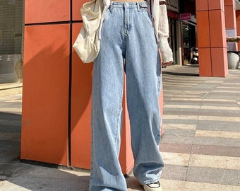 Baggy Jeans High Waisted Denim Jeans Oversized -