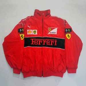 F1 Vintage Racing Jacket Embroidered Nascar Jacket Ferrari - Etsy
