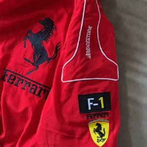 F1 Vintage Racing Jacket Embroidered Nascar Jacket Ferrari - Etsy