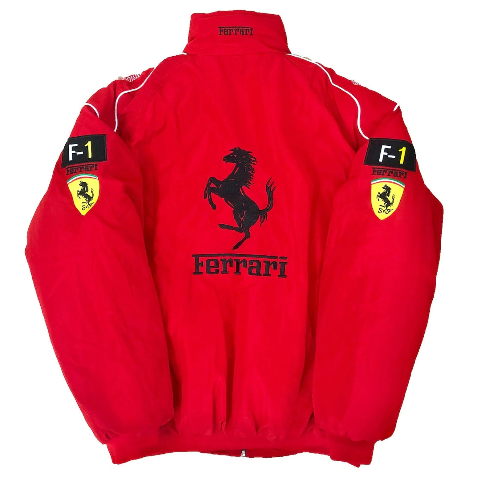 F1 Vintage Racing Jacket Embroidered Nascar Jacket Ferrari - Etsy