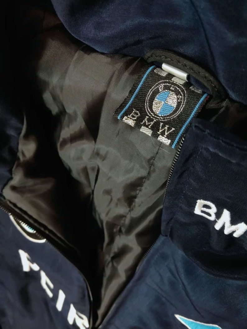 BMW Vintage Racing Jacket F1 Bomber Jacket Embroidered - Etsy
