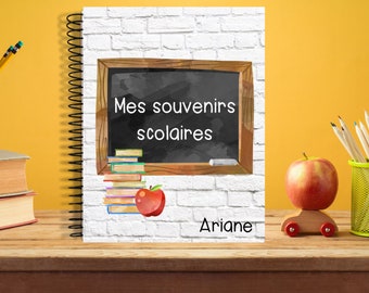 Schulerinnerungen/Schulalbum - Deckblatttabelle auf Französisch