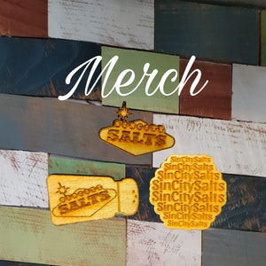 SinCitySalts Merch. Wooden Pins. Free Shipping 35.00!!!