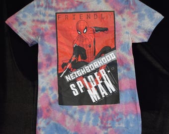 Spiderman Tie Dyed SMALL T-shirt