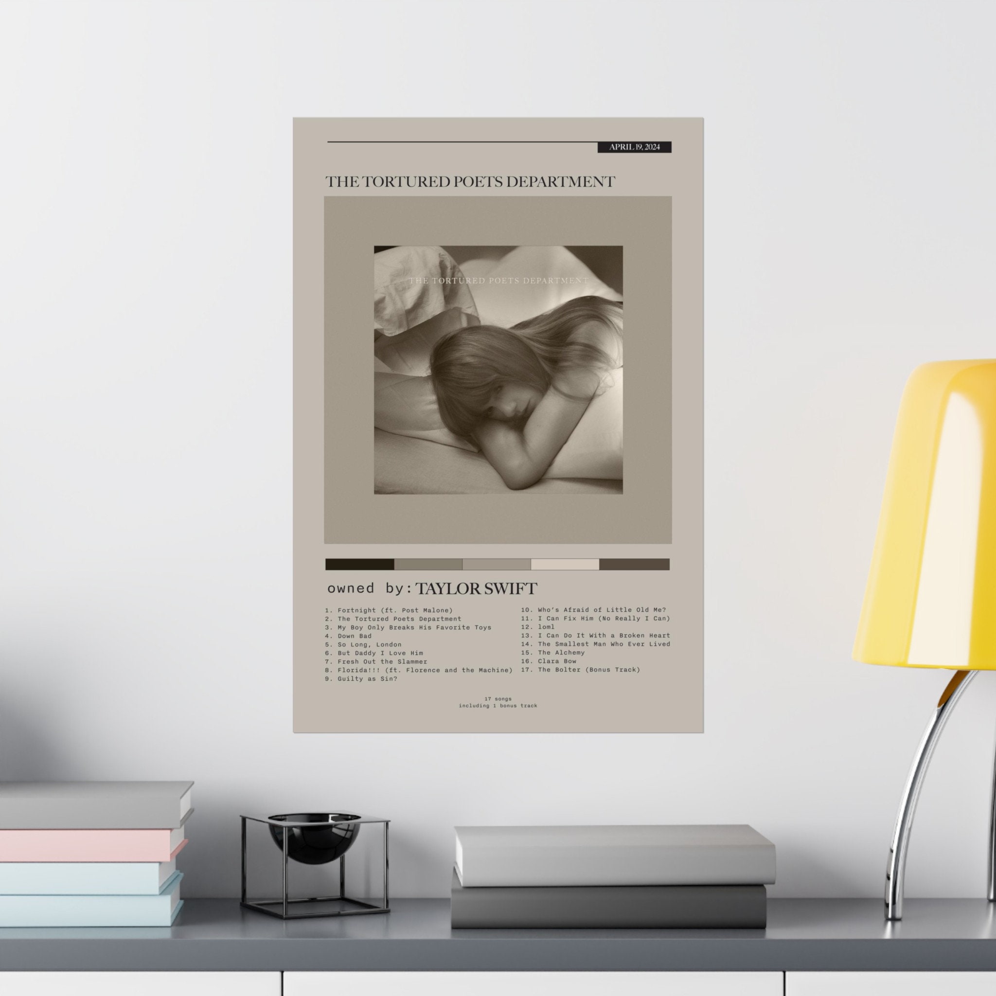 The Tortured Poets Department Poster, TTPD Poster, Taylor New Album ...