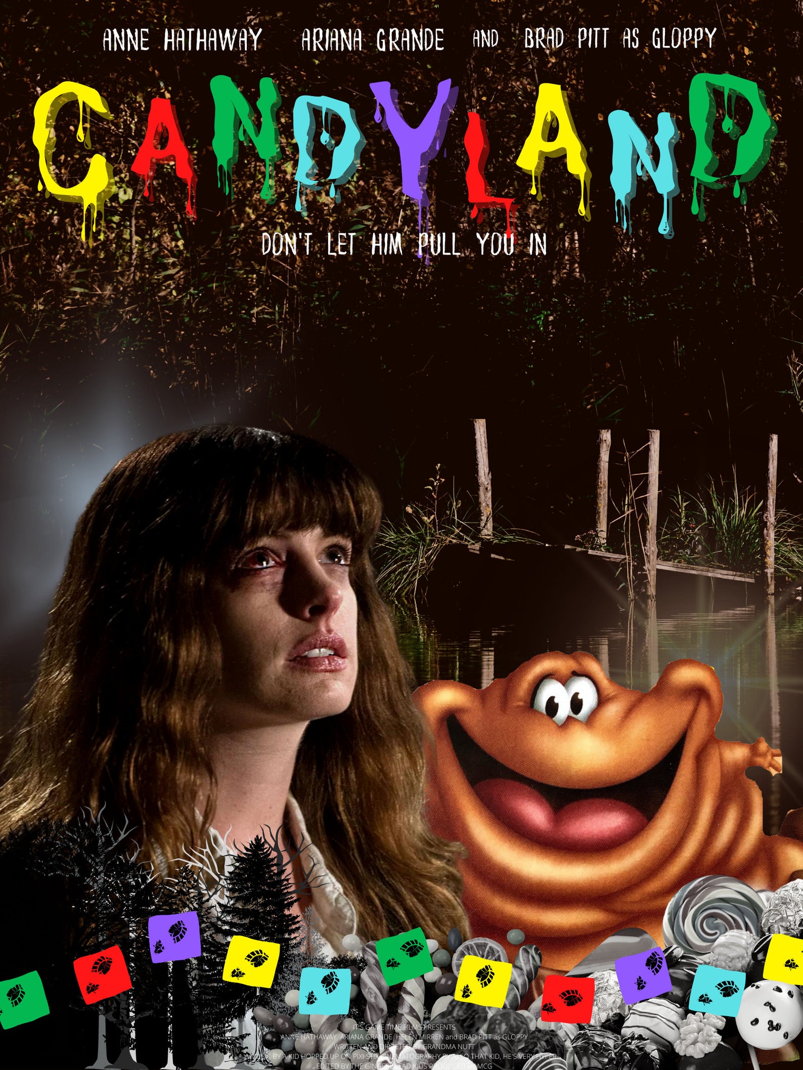 Anne Hathaway Candyland Horror Movie Parody Wall Art Funny Etsy Australia
