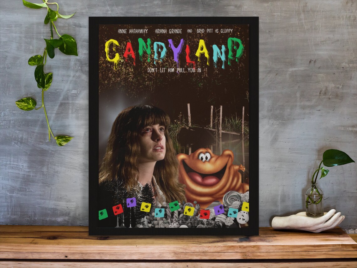 Anne Hathaway Candyland Horror Movie Parody Wall Art Funny Etsy Australia