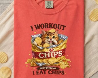 Funny Cat Snack Shirt, Cute Foodie Cat Tee, Funny Cat Lover Gift, Snack Lover Shirt, Cute Kitten Graphic Tee, Cat Lover Gift