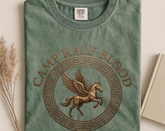 Comfort Colors® Camp Half Blood Shirt, Camping Shirt, Percy Jackson Shirt, Half Blood Chronicles Branches Shirt, Halfblood Shirt, Horse Tee