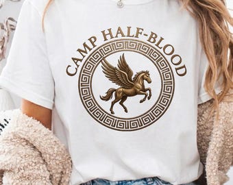 Comfort Colors® Camp Half Blood Shirt, Camping Shirt, Percy Jackson Shirt, Half Blood Chronicles Branches Shirt, Halfblood Shirt, Horse Tee