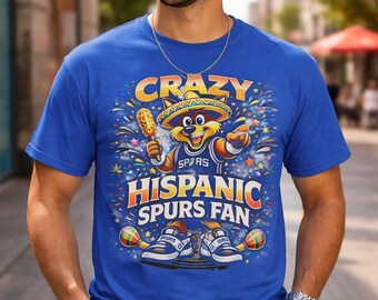 Loteria Crazy Hispanic Spurs Fan Tee | Spurs Coyote | Basketball Graphic Unisex classic tee