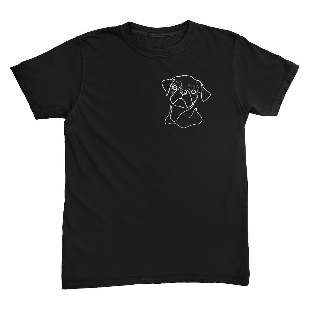 Single-line Custom Pet Portrait T-shirt - Etsy