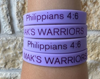 Mak's Warriors Wristband
