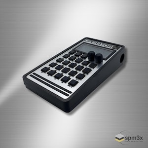 OPERATOR CUSTOM Case STEEL - 3D printed case for Teenage Engineering Pocket Operator with custom face plate