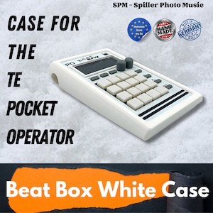 Beat Box white case - 3D printed case for the Teenage Engineering Pocket Operator