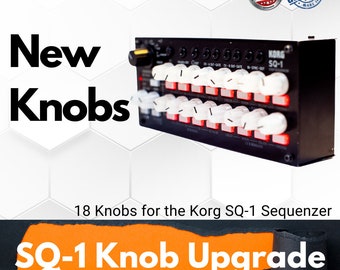 Korg SQ-1 18-Knob Sequencer Upgrade: 18-Knob Set for Enhanced Tactile Experience and Visual Appea