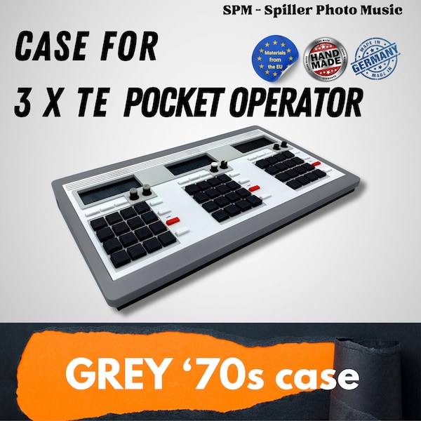 70s Gray - Case for 3 Pocket Operators