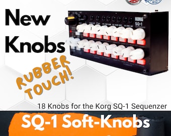 Korg SQ-1 18-Button Sequencer Upgrade Soft-Touch: 3D printed 18-button set for an improved tactile experience