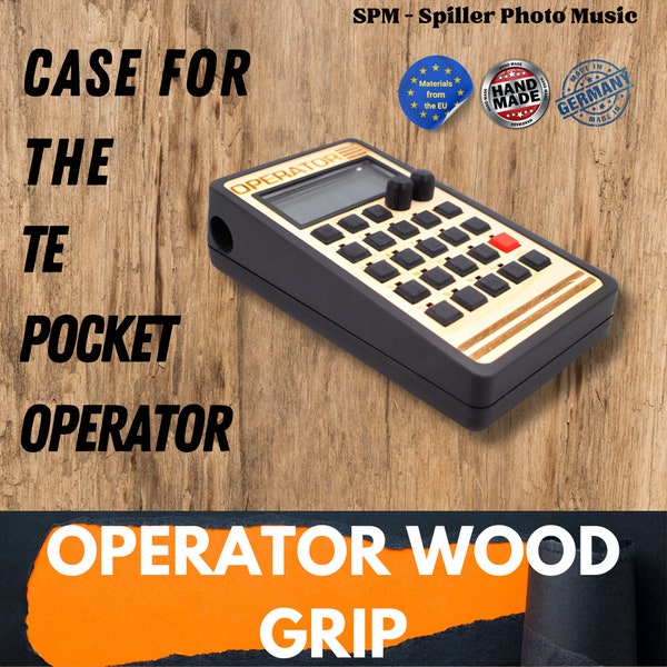 Pocket Operator Case - WOOD-GRIP - 3D printed enclosure for the TE Pocket Operator