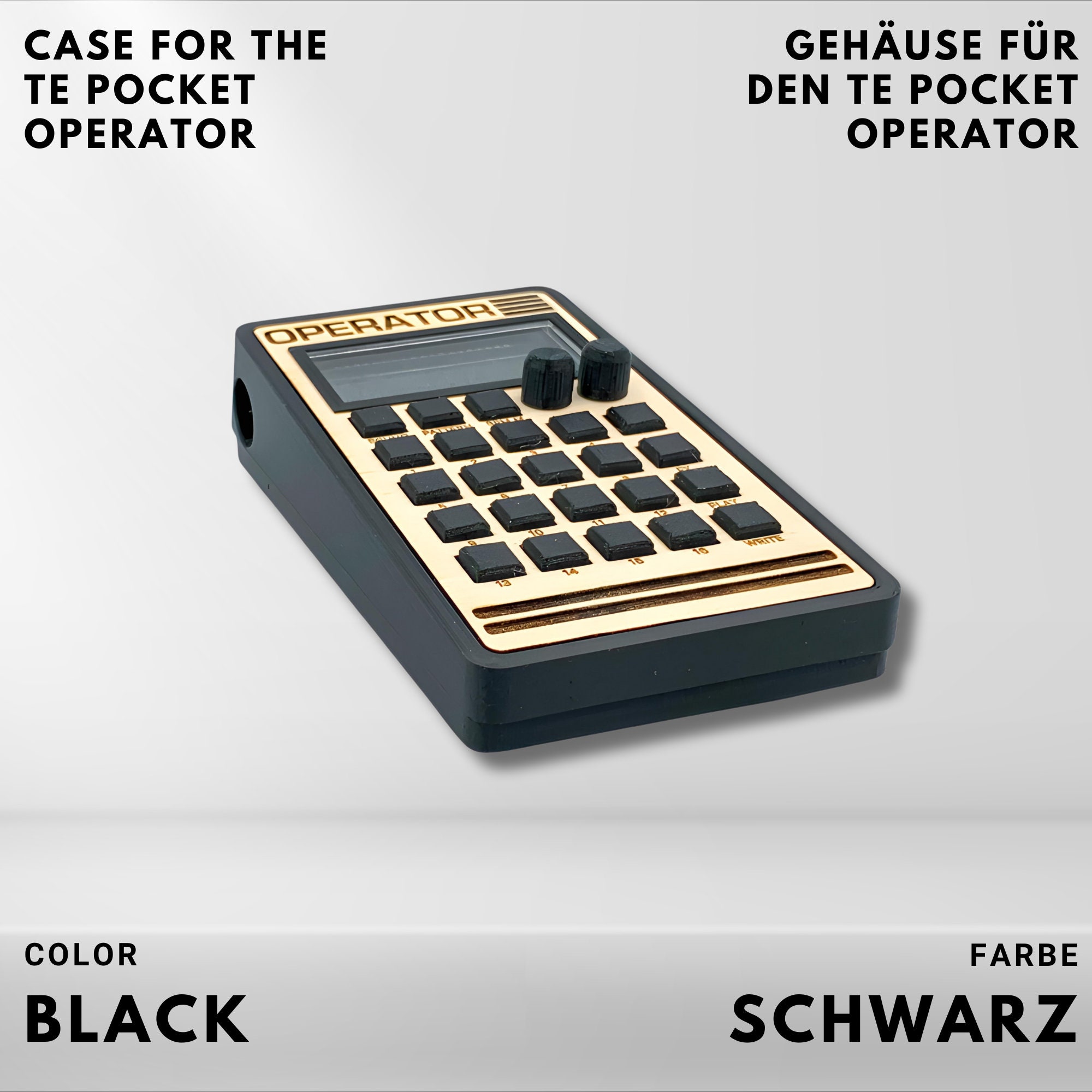 Pocket Operator Case - OPERATOR WOOD - 3D Printed Case for
