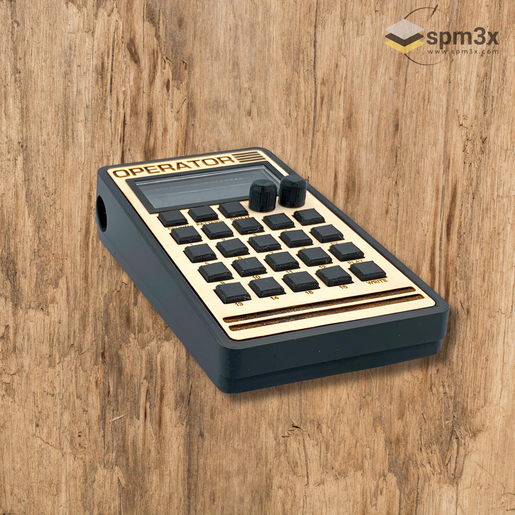 Pocket Operator Case - OPERATOR WOOD - 3D Printed Case for