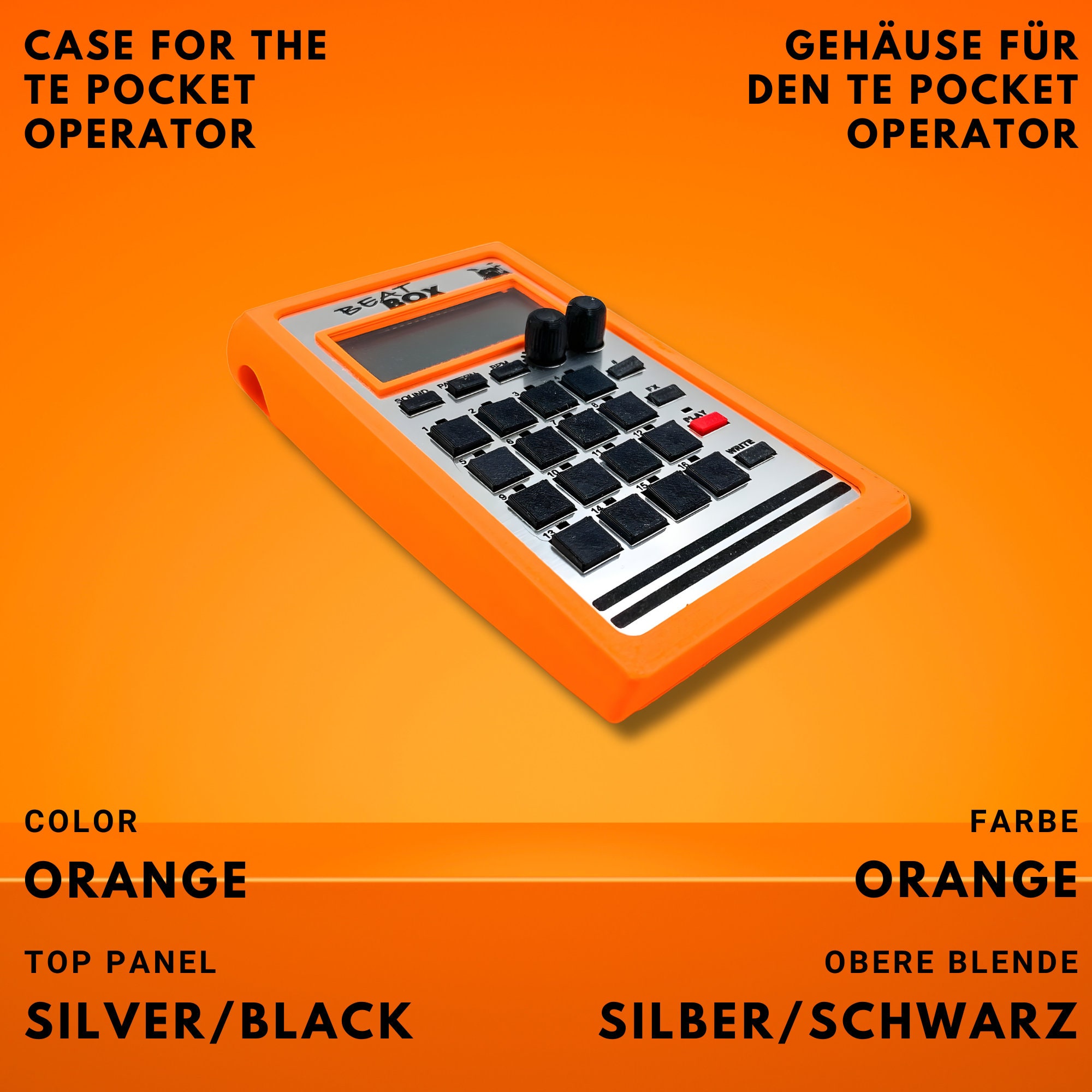 Beat Box Orange Case - 3D Printed Case for the Teenage Engineering ...