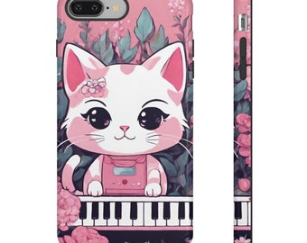 Coquette phone case Cats & Synths Phone Case for mobile phones from Apple, Samsung and Google