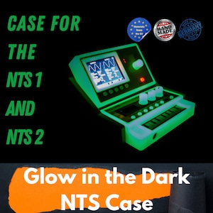 3D printed phosphorescent (glowing in the dark) case set for the Korg NTS-1 Synthesizer + NTS 2 Oscilloscope + Rack