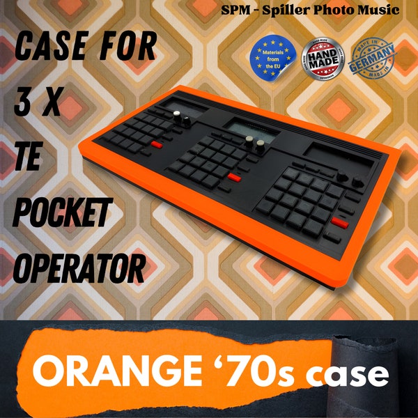 70s Orange - Housing for 3 Pocket Operators