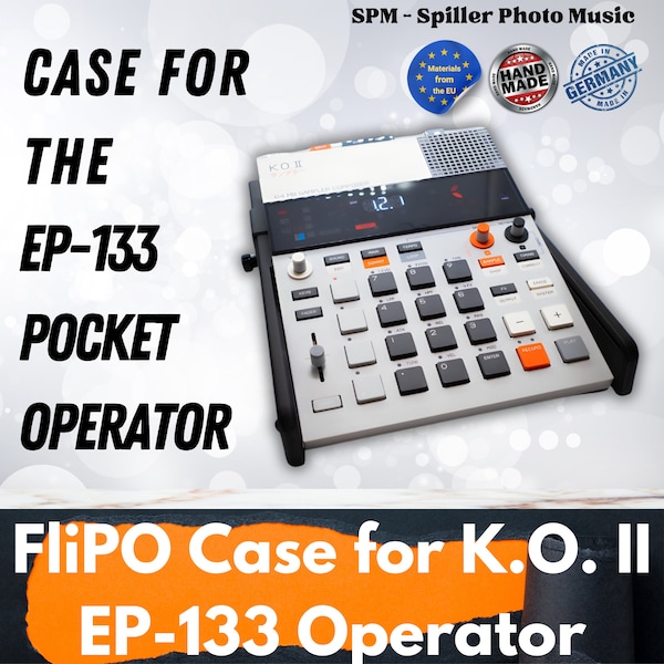 EP-133 K.O. II Pocket Operator - FliPo - 3D gedrucktes Gehäuse und Ständer