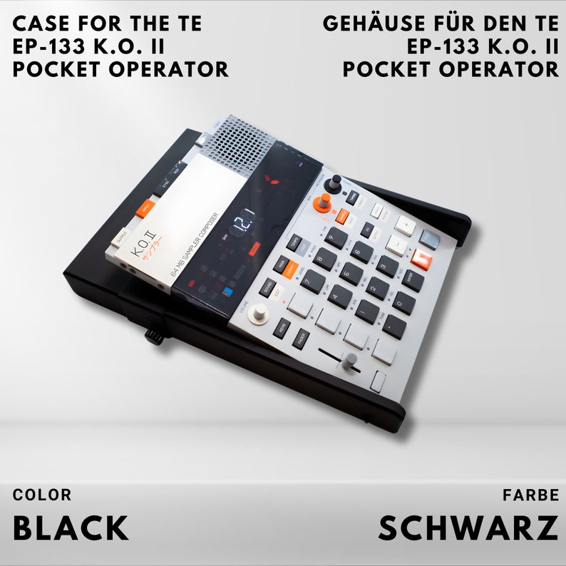 Case for the EP-133 KO II FLIPo Case & Stand for the Teenage Engineering Pocket Operator schwarz