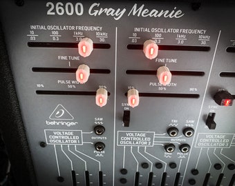 Slider caps for synthesizer like the Behringer System 100
