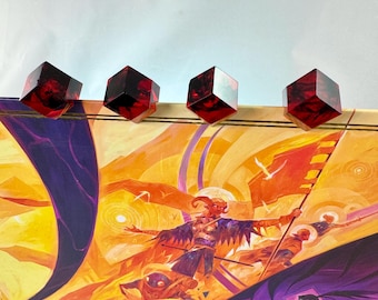 Handmade Resin Tracking Tokens for GM Screens - Daggerheart Fear Tracker