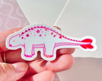 Lesbian Flag Dino sticker, wlw sticker, pride sticker, LBTQIA Sticker, pride stickers, Lesbian sticker, Dinosaur Sticker, Dino sticker