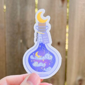 Potion Sticker, witch stickers, potion bottle sticker, moon sticker, laptop sticker, cute stickers, stickers for water bottle,stationary