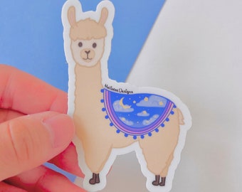 ラマステッカー、アルパカステッカー、かわいいラマステッカー、かわいいアルパカステッカー、かわいい動物ステッカー、動物ステッカー、ビニールステッカー、夢のようなステッカー
