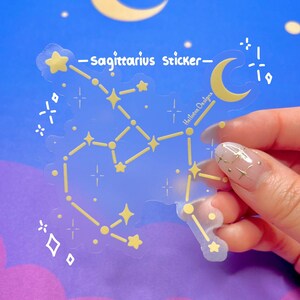 Boogschutter sterrenbeeld sticker, Boogschutter sticker, dierenriem sticker, Boogschutter thema cadeau, unieke geschenken, verjaardagscadeaus, duidelijke sticker