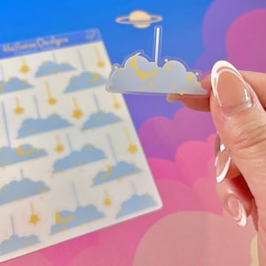 Sticker sheet, Clear sticker sheet, sticker sheet cute, sticker sheet journal, sticker sheet planner, cute stickers, waterproof sticker