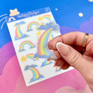 Sticker sheet, Clear sticker sheet, sticker sheet cute, sticker sheet journal, sticker sheet planner, cute stickers, waterproof sticker