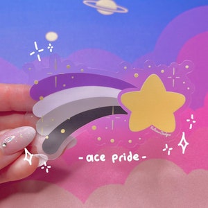 Sticker fierté as, sticker fierté asexuée, sticker fierté, sticker fierté drapeau ace, sticker fierté, cadeaux fierté, sticker LGBTQ, cadeaux LGBTQ