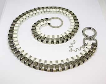 Cubic Trouser Chain - White