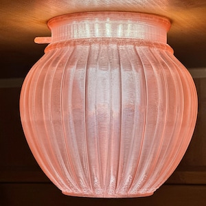 3D Printed RV Ceiling Lamp: Dimmable LED Puck Light with Blue Nightlight