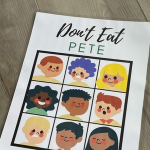 Ne mangez pas Pete | IMPRIMABLE | Prêt à partir - Plaisir en famille | Accueil Activités | Jeu préscolaire | Téléchargement numérique