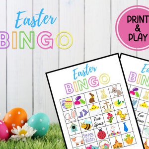 Easter Bingo Cards| Easter Games for Kids | Printable Bingo Cards | Easter Party Games | Games for Kids | Memory Game | Digital Download
