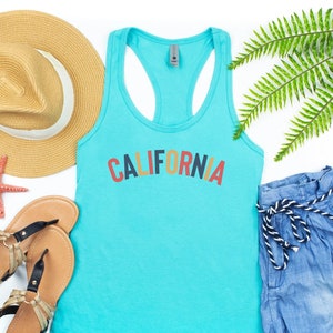 California Tank Top: Women&#39;s Racerback, Slim Fit