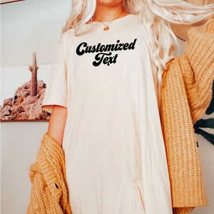Retro Bride T-Shirt: Customized Bridal Party Pajamas