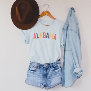 Alabama T-Shirt: Vintage Style Unisex Tee, Trending Colors