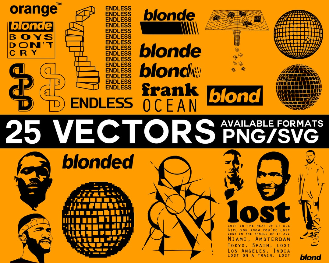 Frank Ocean Vector Pack, Blonded Vector, Endless Cricut