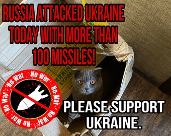 Ukrainian Postcard. Stand With Ukraine. Instant Download Mediafile. Support Ukraine. Ukrainian pet